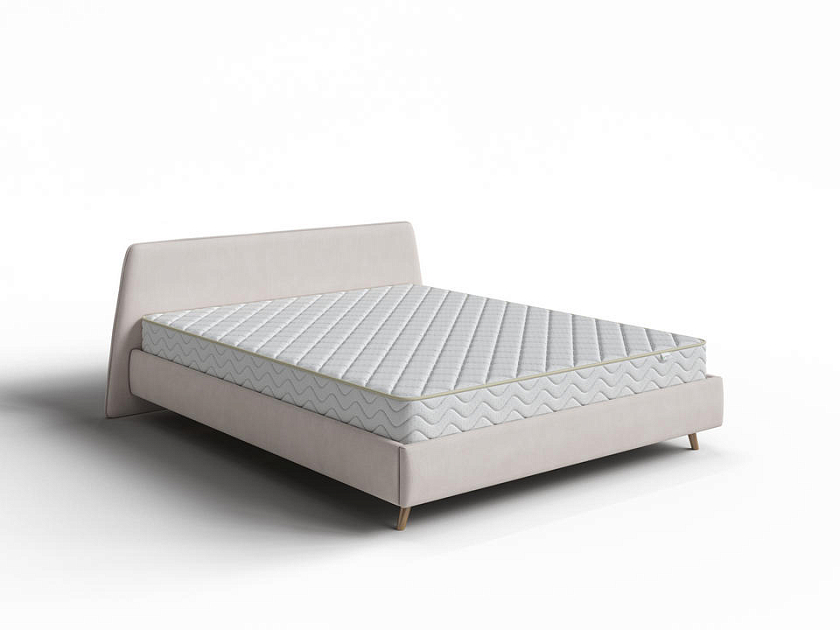 Кровать Binni 120x200 Ткань: Рогожка Тетра Бежевый - Кровать Binni для ценителей современного минимализма.