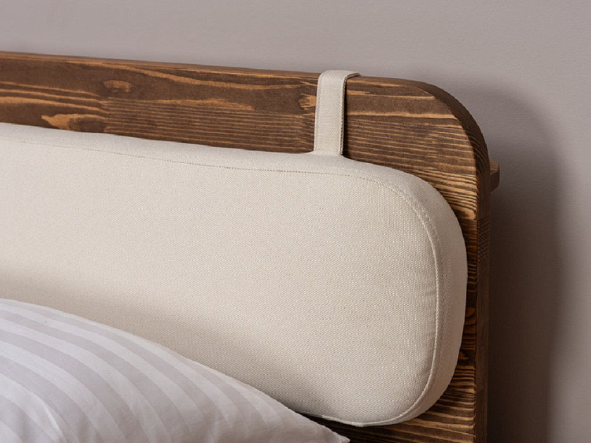 Кровать Minima 180x190 Массив (сосна) Масло-воск Антик - Кровать из массива с округленным изголовьем. 