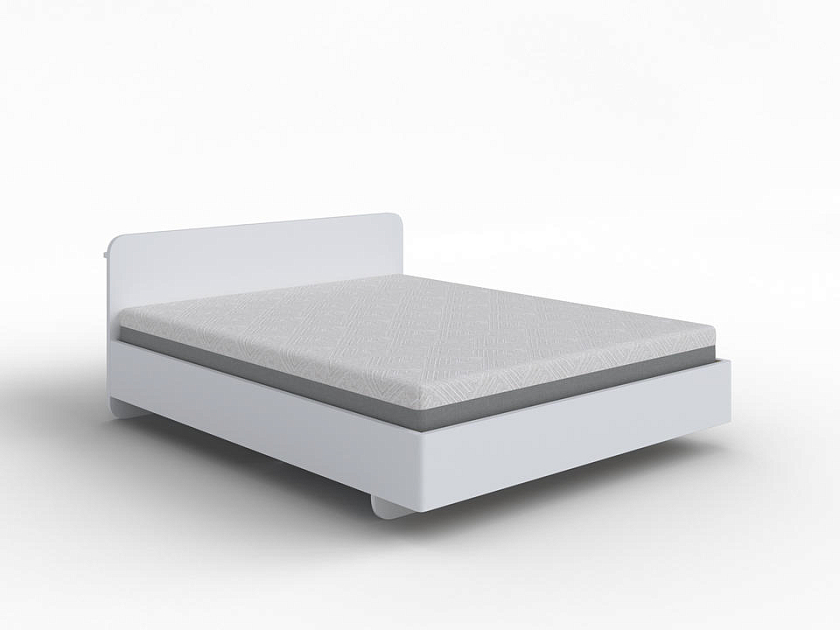 Кровать Minima с подъемным механизмом 90x190 Массив (сосна) Белая эмаль - Кровать в стиле экоминимализма.