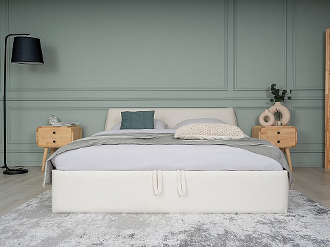 Серая кровать Binni для основания с ПМ - Кровать Binni для ценителей современного минимализма.