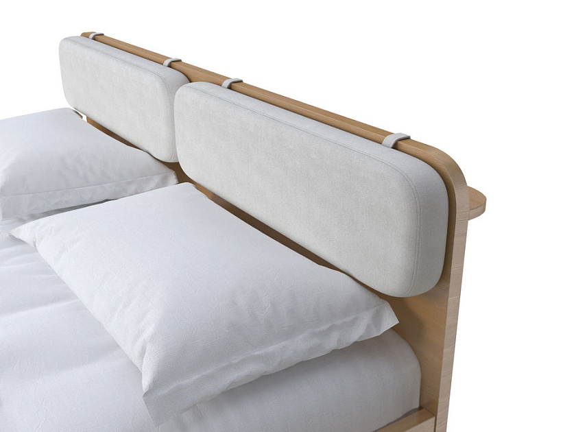 Комплект съемных подушек к кровати Minima 86x23 Ткань: Рогожка Тетра Молочный - Мягкие подушки для изголовья кровати