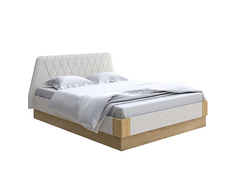 Деревянная кровать Lagom Hill Soft с подъемным механизмом - Кровать со встроенным основанием. 