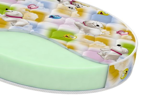 Пружинный матрас Round Baby Sweet - Двустороний детский матрас для круглой кровати.