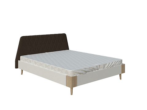 Кровать 120х190 Lagom Hill Chips - Оригинальная кровать без встроенного основания из ЛДСП с мягкими элементами.