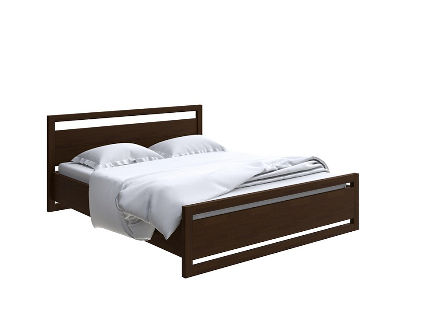 Кровать Kvebek с подъемным механизмом 80x190 Массив (сосна) Орех - Удобная кровать с местом для хранения