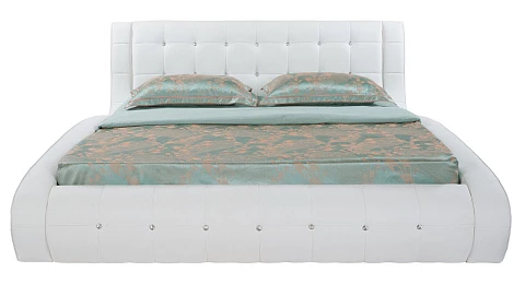 Кровать 140х200 Nuvola-1 - Кровать футуристичного дизайна из экокожи класса «Люкс».